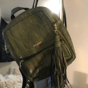 Steve Madden green backpack purse
